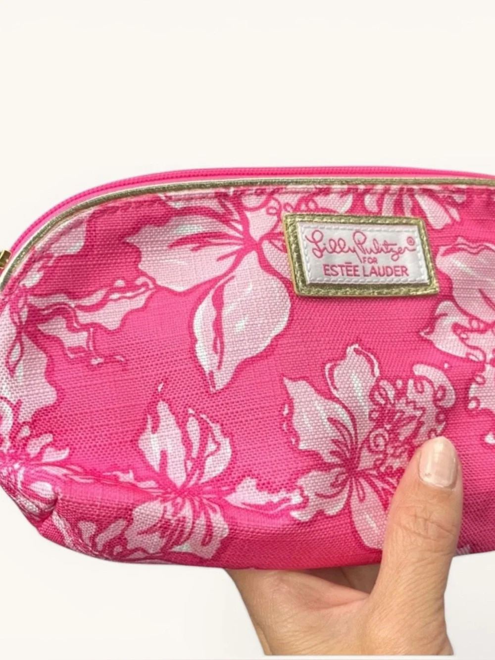 Lilly Pulitzer for Estee Lauder Pink Floral Women's Bag